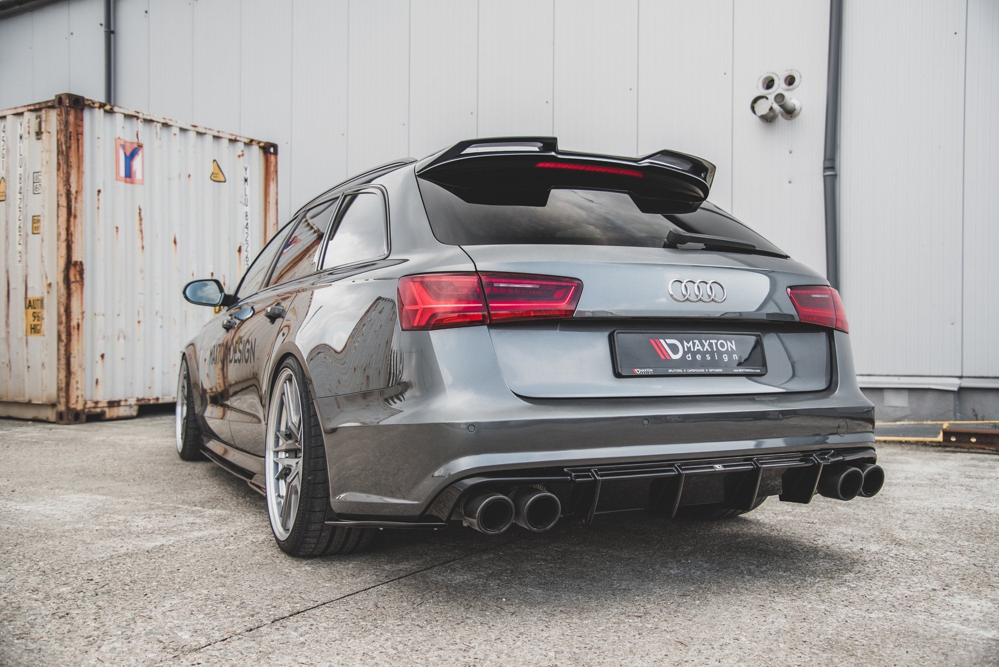 Rear Side Splitters Audi S6 / A6 S-Line C7 FL