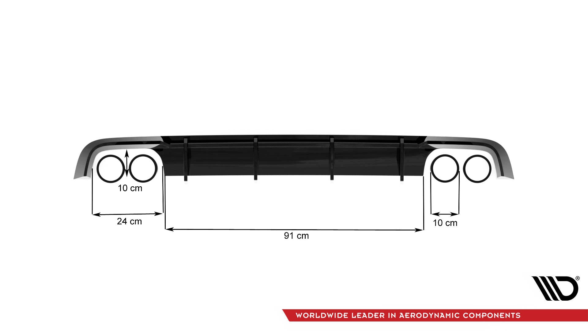 Rear Valance Audi S6 / A6 S-Line / A6 C7 FL