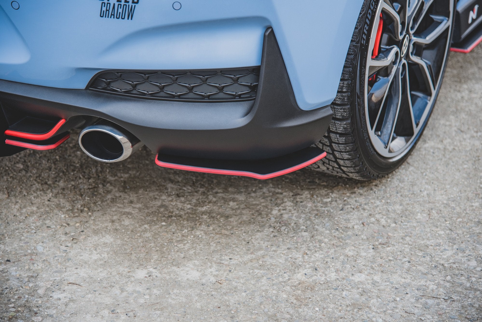 Racing Durability Rear Side Splitters Hyundai I30 N Mk3 Hatchback