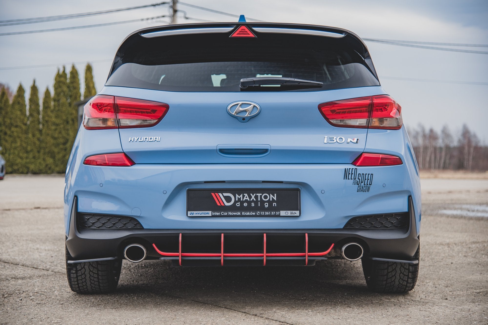 Racing Durability Rear Side Splitters Hyundai I30 N Mk3 Hatchback