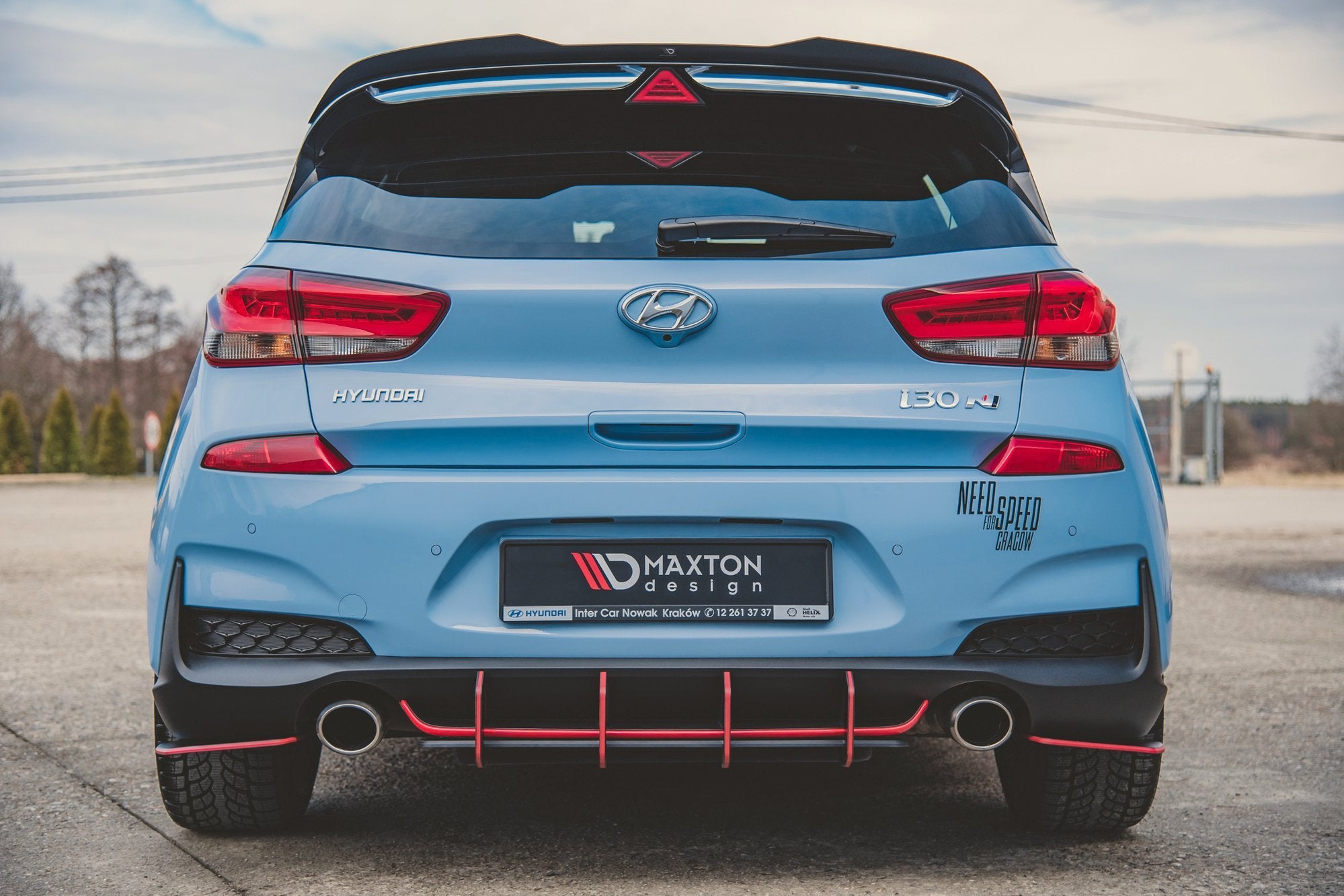 Racing Durability Rear Side Splitters Hyundai I30 N Mk3 Hatchback