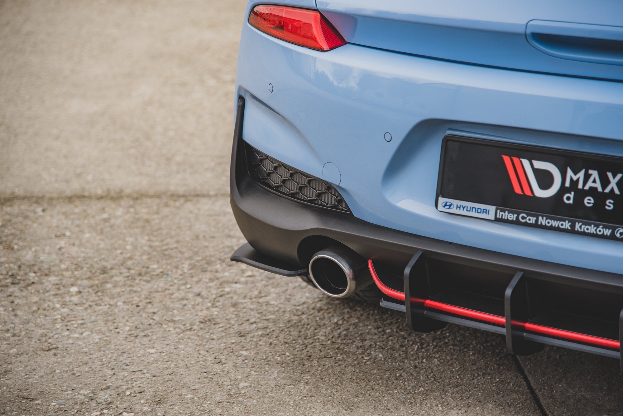 Racing Durability Rear Side Splitters Hyundai I30 N Mk3 Hatchback