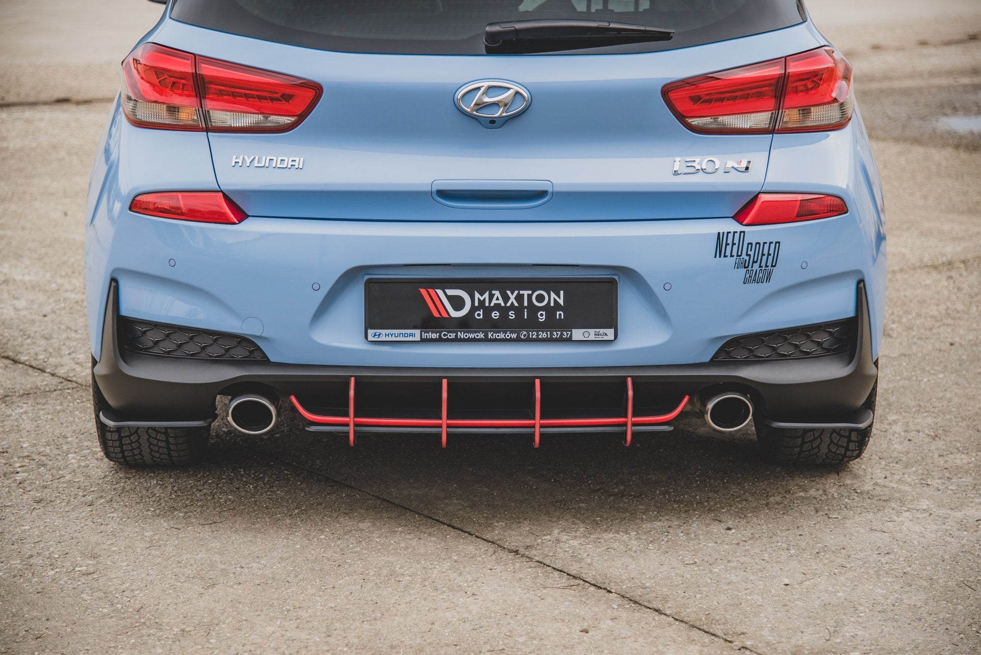 Racing Durability Rear Side Splitters Hyundai I30 N Mk3 Hatchback