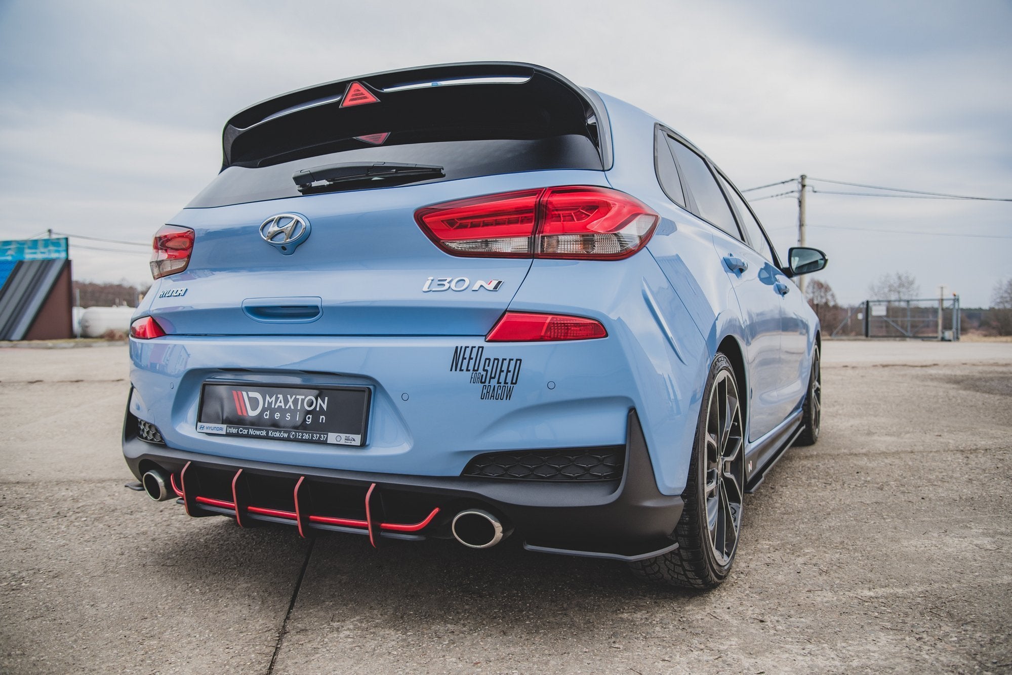 Racing Durability Rear Diffuser V.1 Hyundai I30 N Mk3 Hatchback