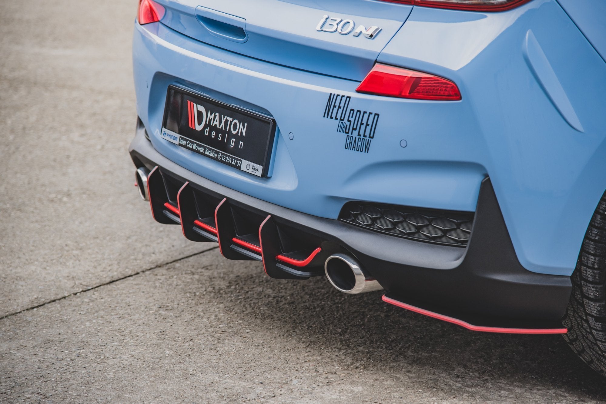 Racing Durability Rear Diffuser V.1 Hyundai I30 N Mk3 Hatchback