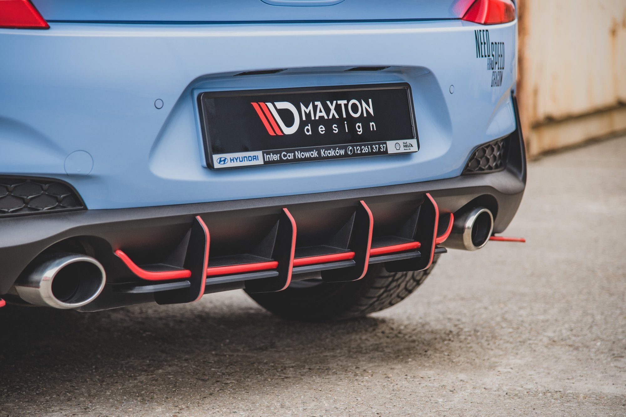 Racing Durability Rear Diffuser V.1 Hyundai I30 N Mk3 Hatchback