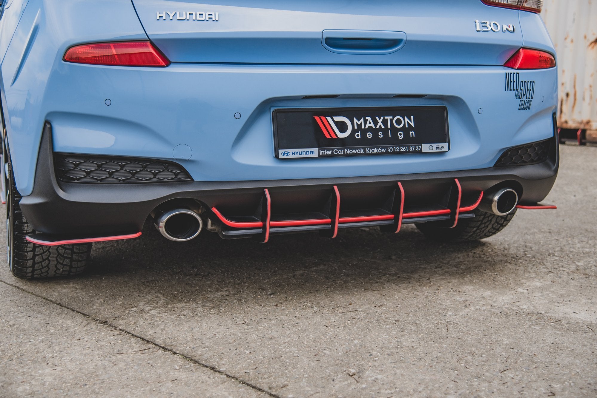 Racing Durability Rear Diffuser V.1 Hyundai I30 N Mk3 Hatchback