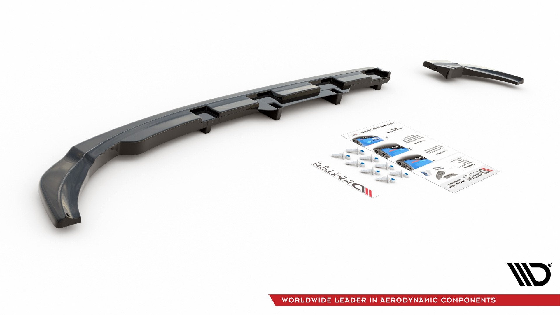 Central Rear Splitter (with vertical bars) VW Polo 6 GTI Mk6