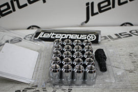 Set of SILVER imbus lug nuts 12x1,5 + Key - 0