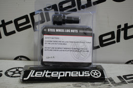 Set of BLACK LONG imbus lug nuts 12x1,5 + Key