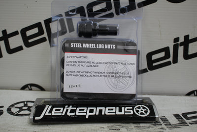 Set of BLACK LONG imbus lug nuts 12x1,5 + Key