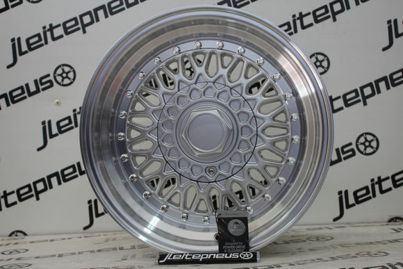 Jantes Novas Forzza Malm 15 4x100/108 8 ET20 - Fazemos Montagem/Envio
