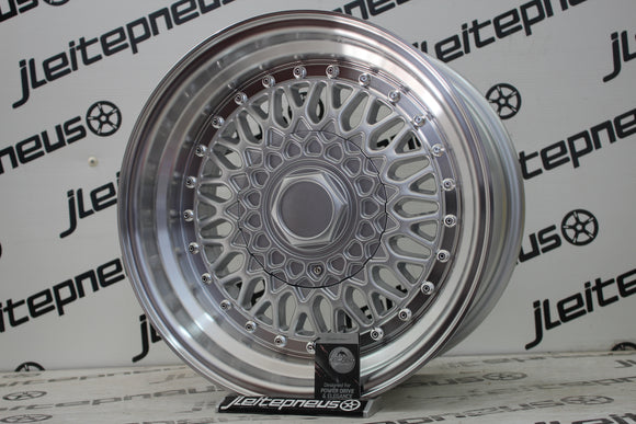 Jantes Novas Forzza Malm 15 4x100/108 8 ET20 - Fazemos Montagem/Envio