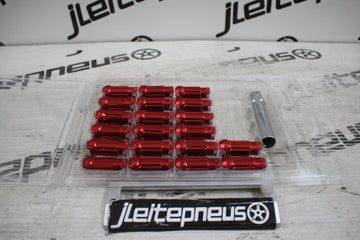 Kit Porcas Compridas Japan Racing 12x1.50 - Vermelho - 0