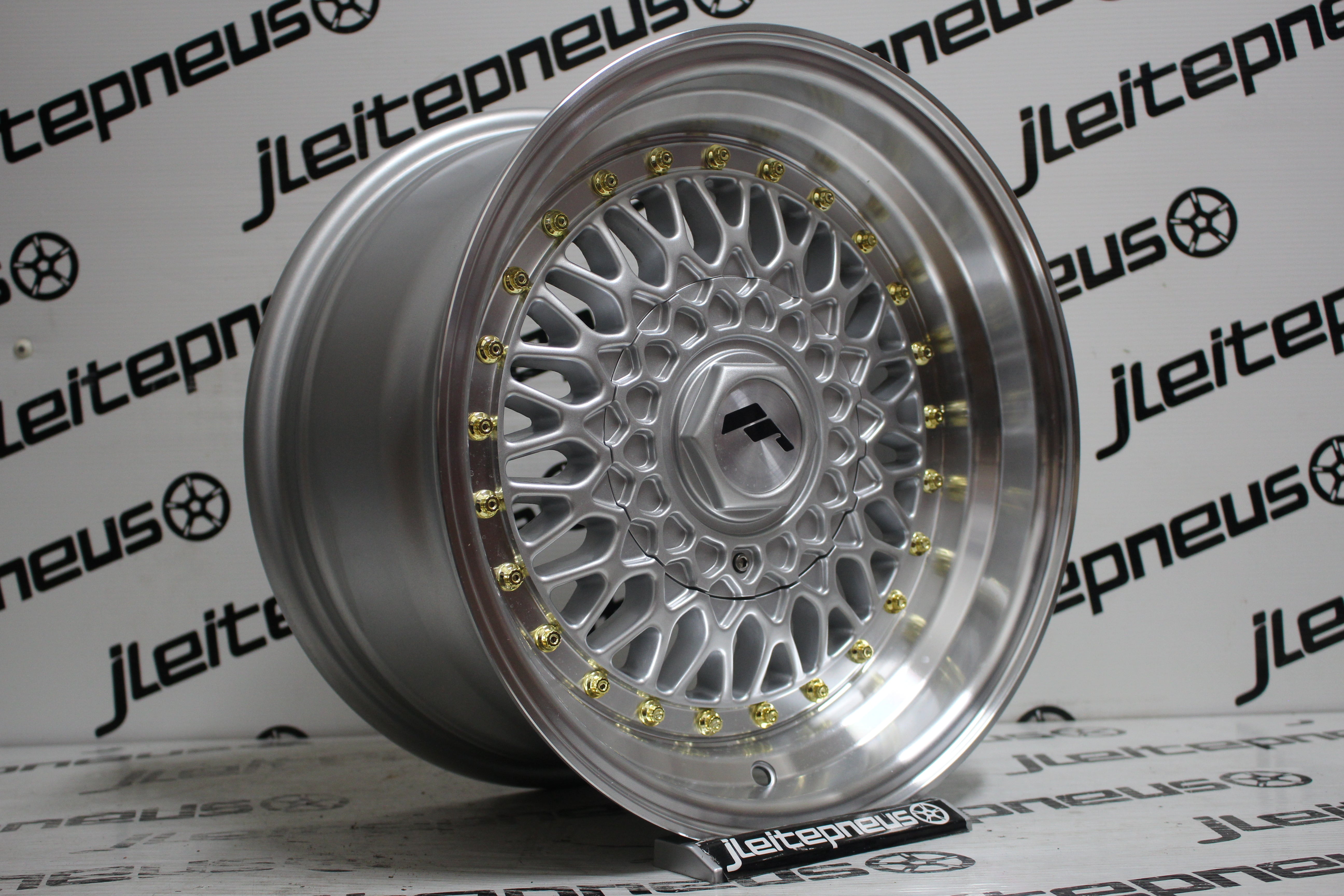 Jantes Novas JR Wheels JR9 15 4x100/114.3 7+8 ET20 - Fazemos Montagem/Envio