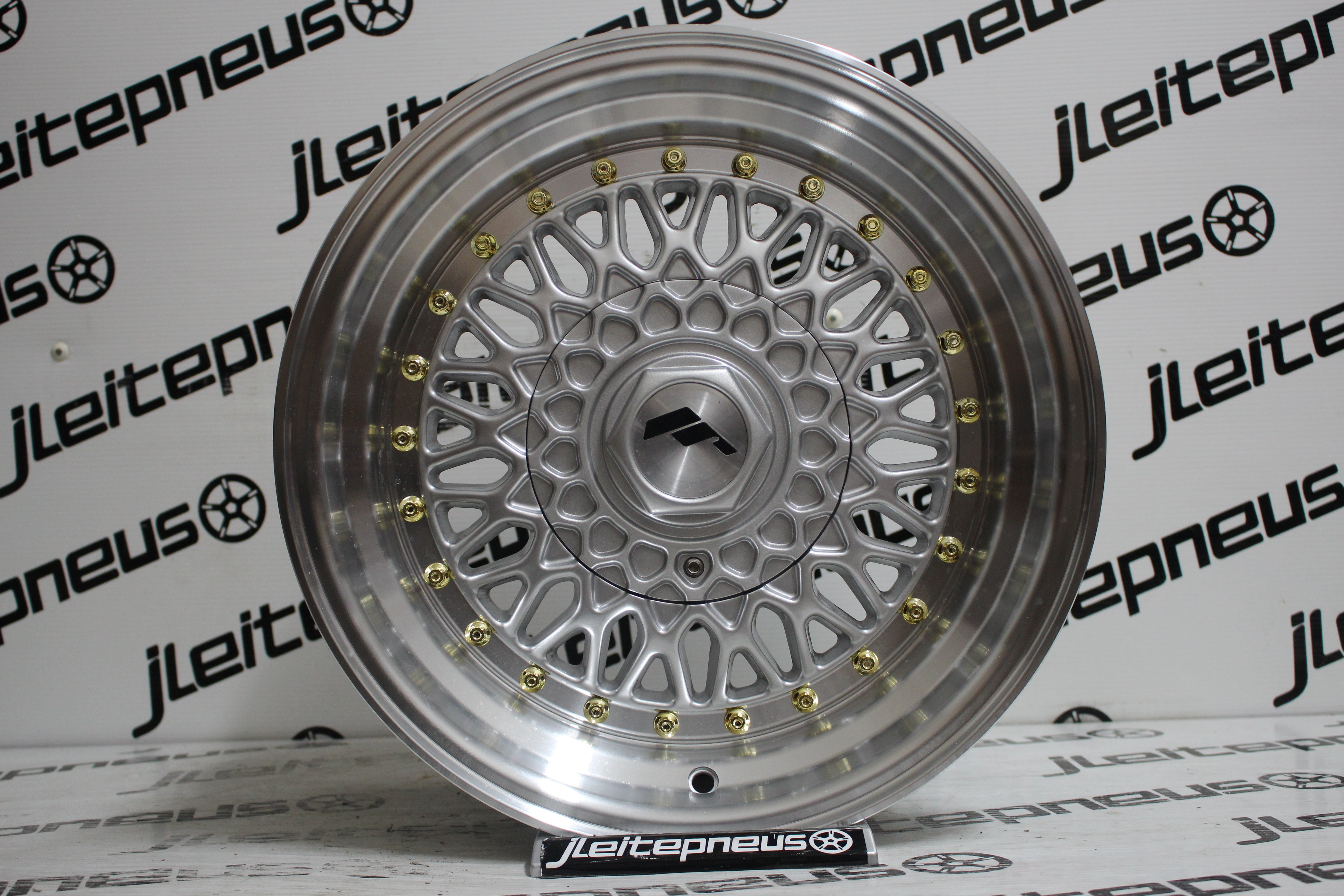 Jantes Novas JR Wheels JR9 15 4x100/114.3 7+8 ET20 - Fazemos Montagem/Envio