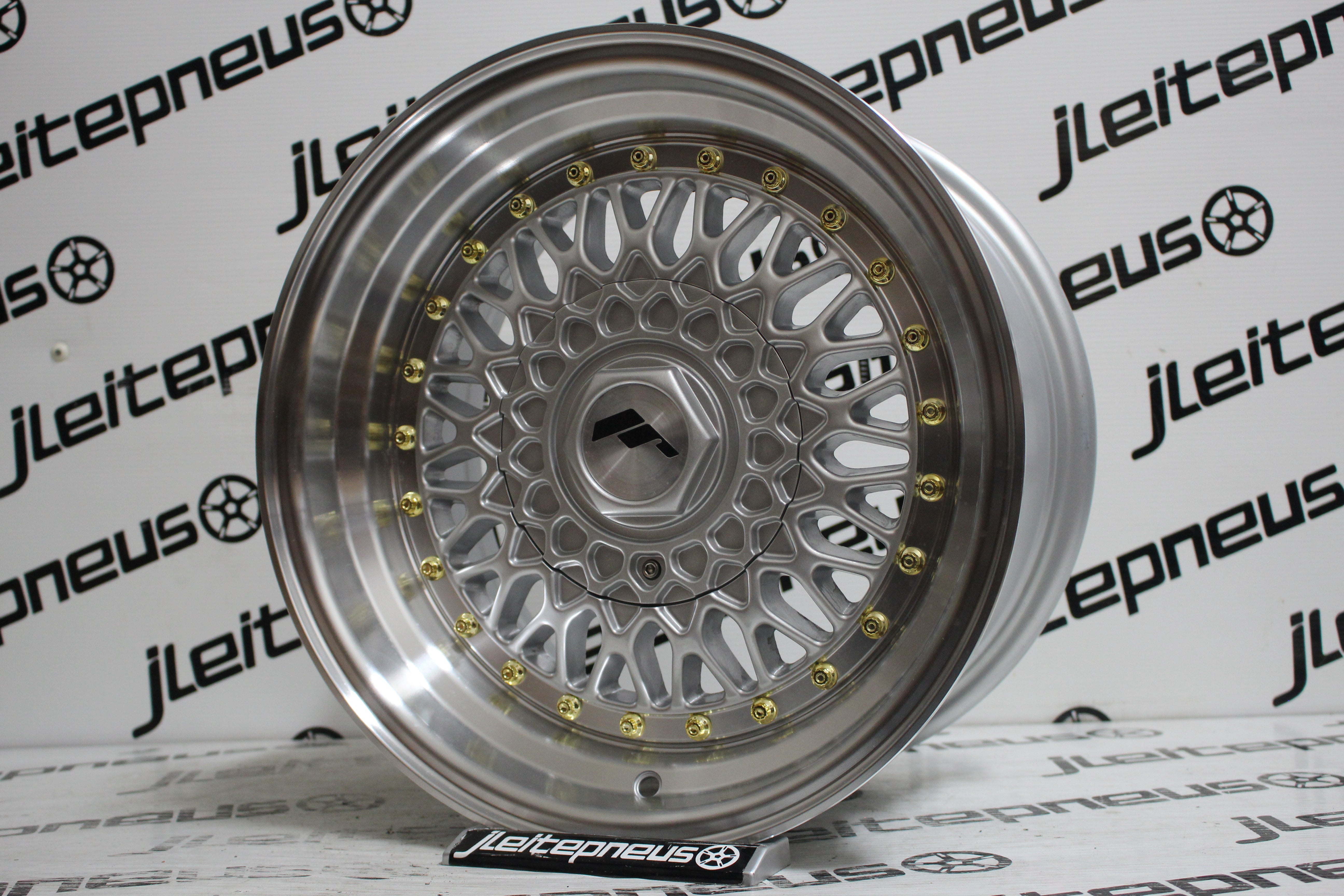 Jantes Novas JR Wheels JR9 15 4x100/114.3 7+8 ET20 - Fazemos Montagem/Envio