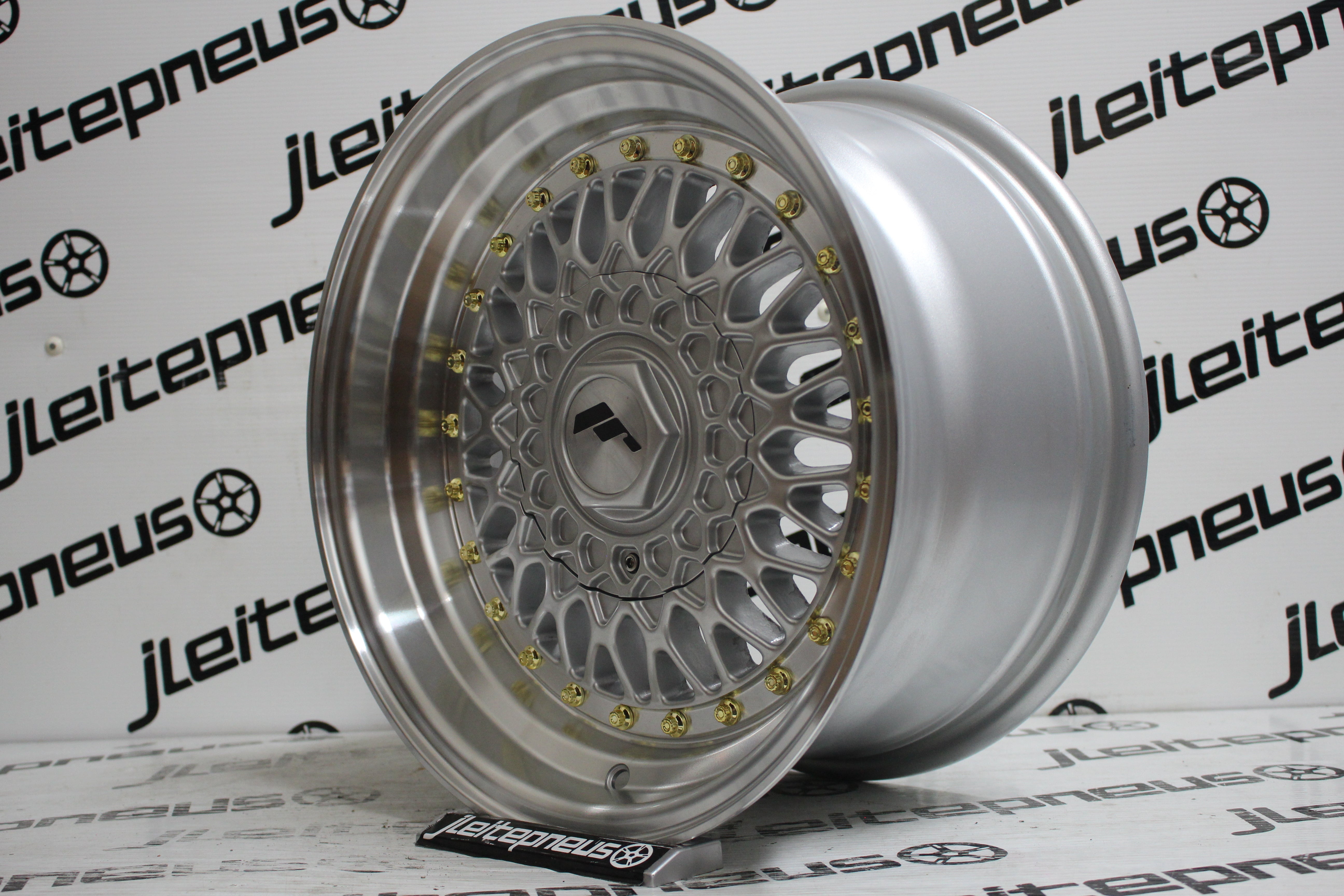 Jantes Novas JR Wheels JR9 15 4x100/114.3 7+8 ET20 - Fazemos Montagem/Envio