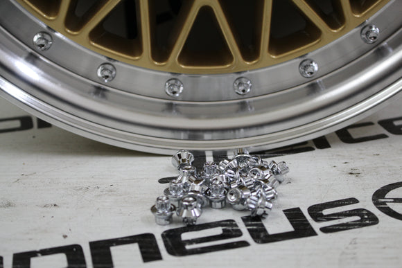 Kit de 21 rebites para JR23 - Chrome