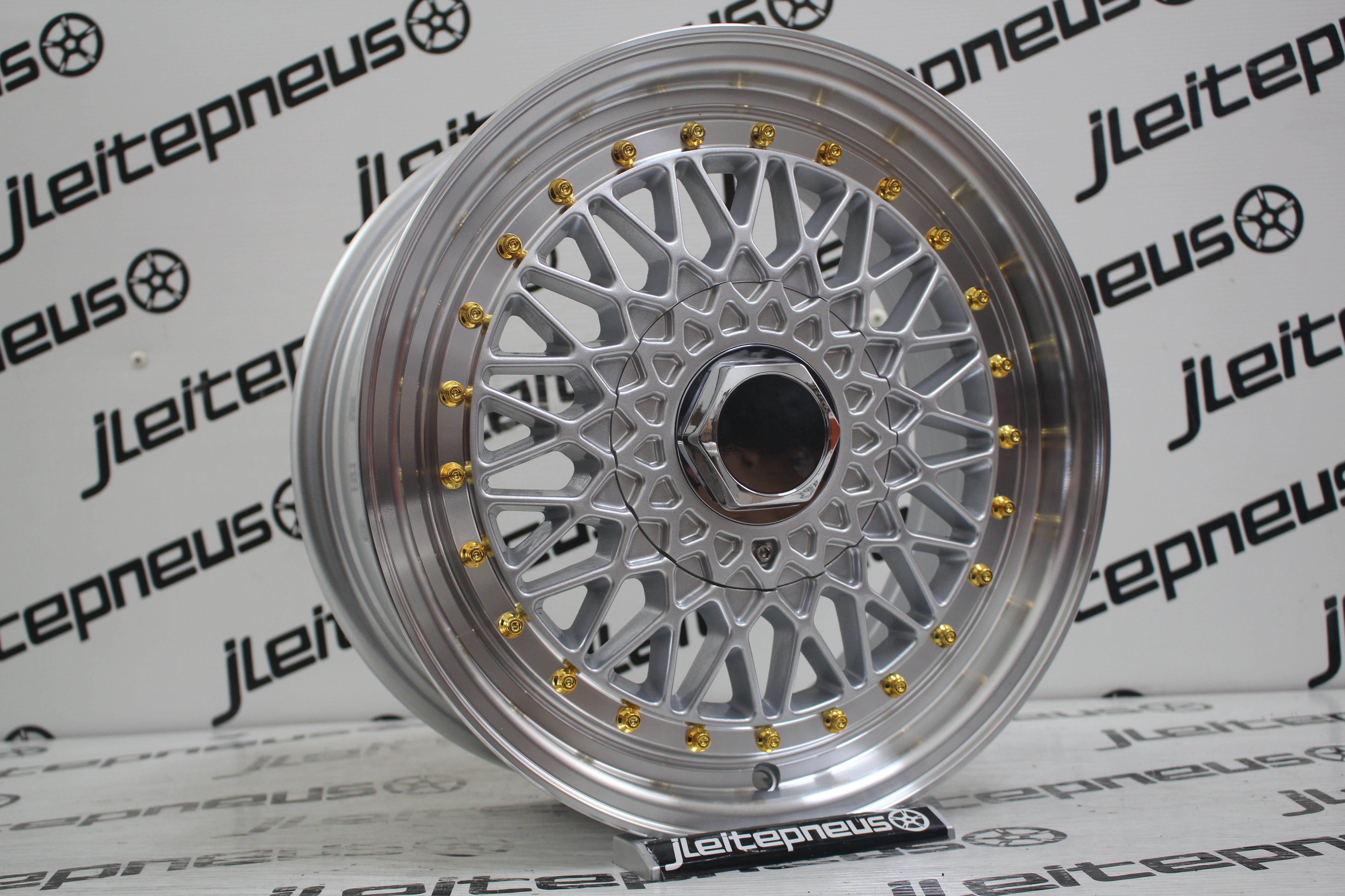 Jantes Novas Style BBS 15 4x100/108 6.5 ET23 - Fazemos Montagem/Envio