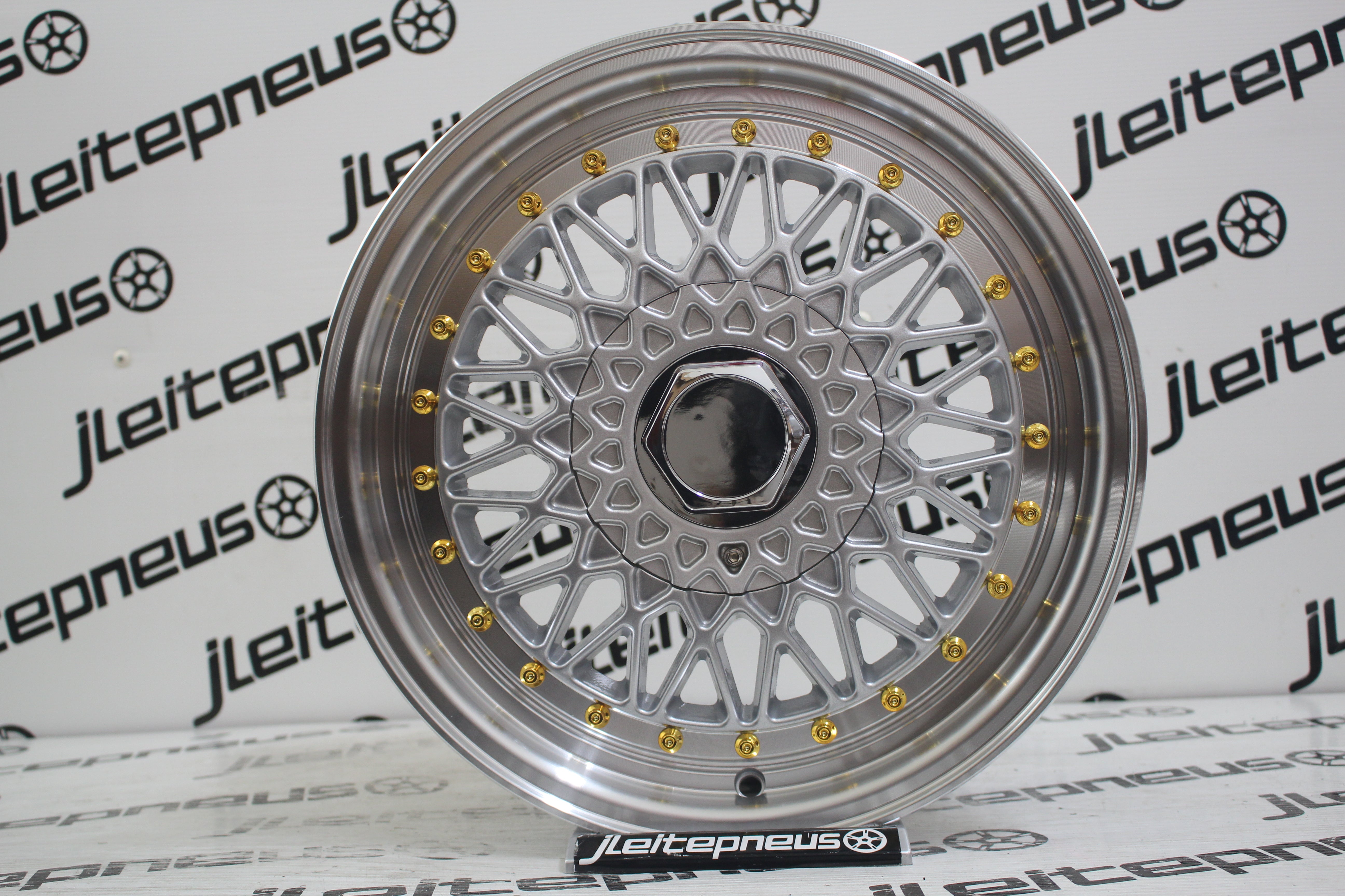 Jantes Novas Style BBS 15 4x100/108 6.5 ET23 - Fazemos Montagem/Envio