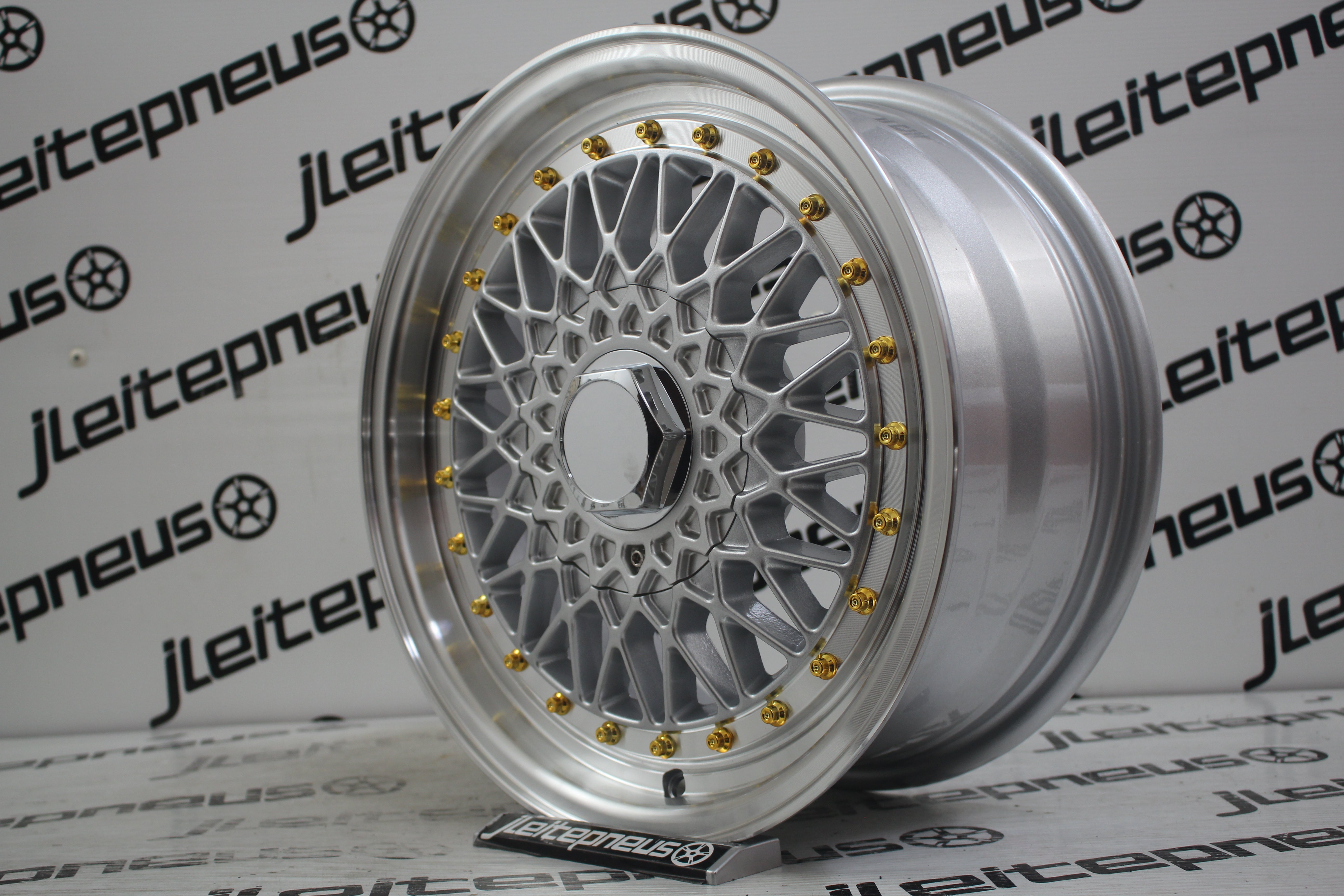 Jantes Novas Style BBS 15 4x100/108 6.5 ET23 - Fazemos Montagem/Envio