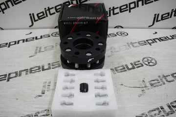 Kit Alargadores/Espaçadores Japan Racing 25mm 5x112 to 5x112 57.1 (M12x1.5 » M14x1.5) - Fazemos Montagem/Envio - 0