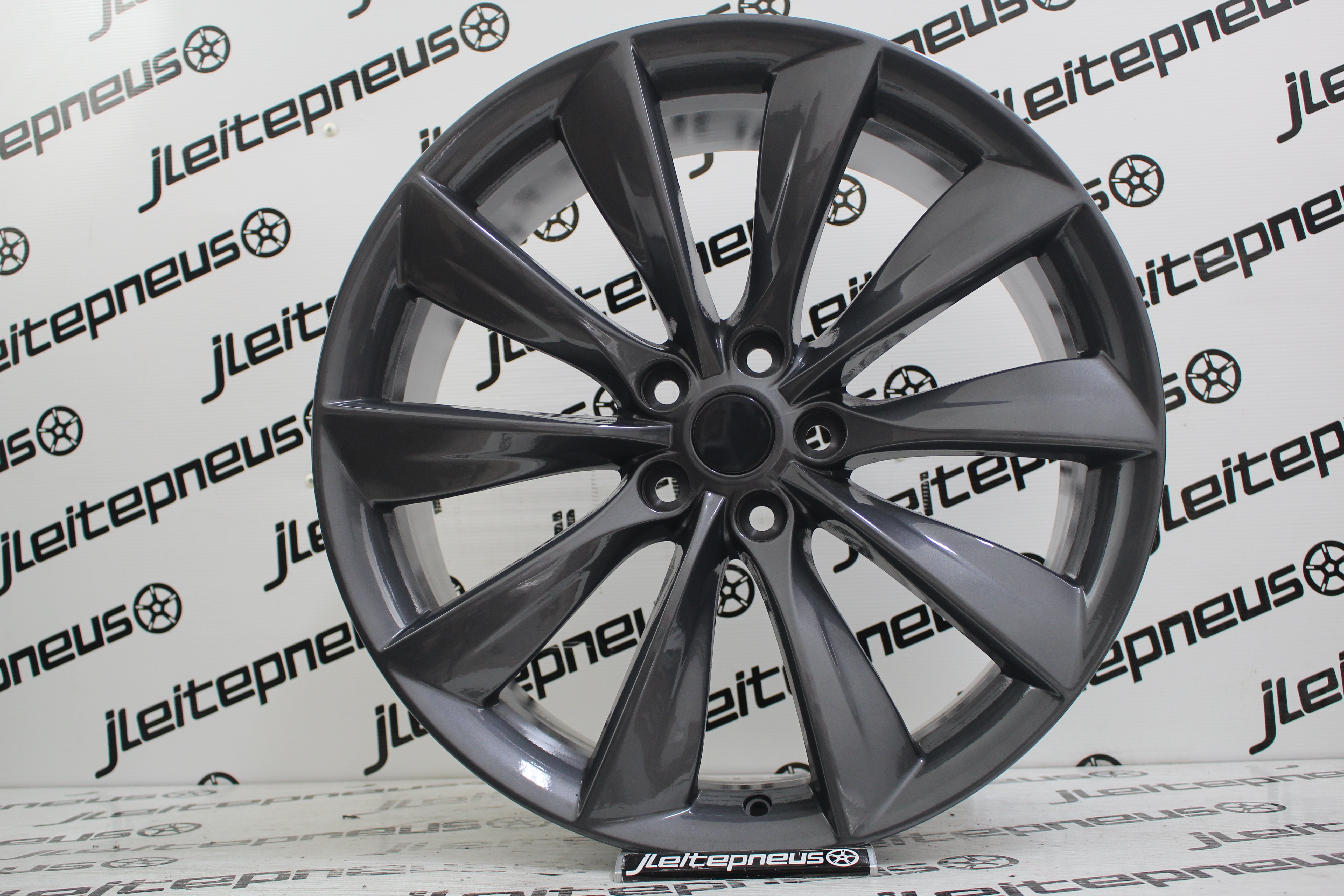 Jantes Novas Tesla Model S/ Model X Turbine 21 5x120 8.5+9 ET40 - Fazemos Montagem/Envio