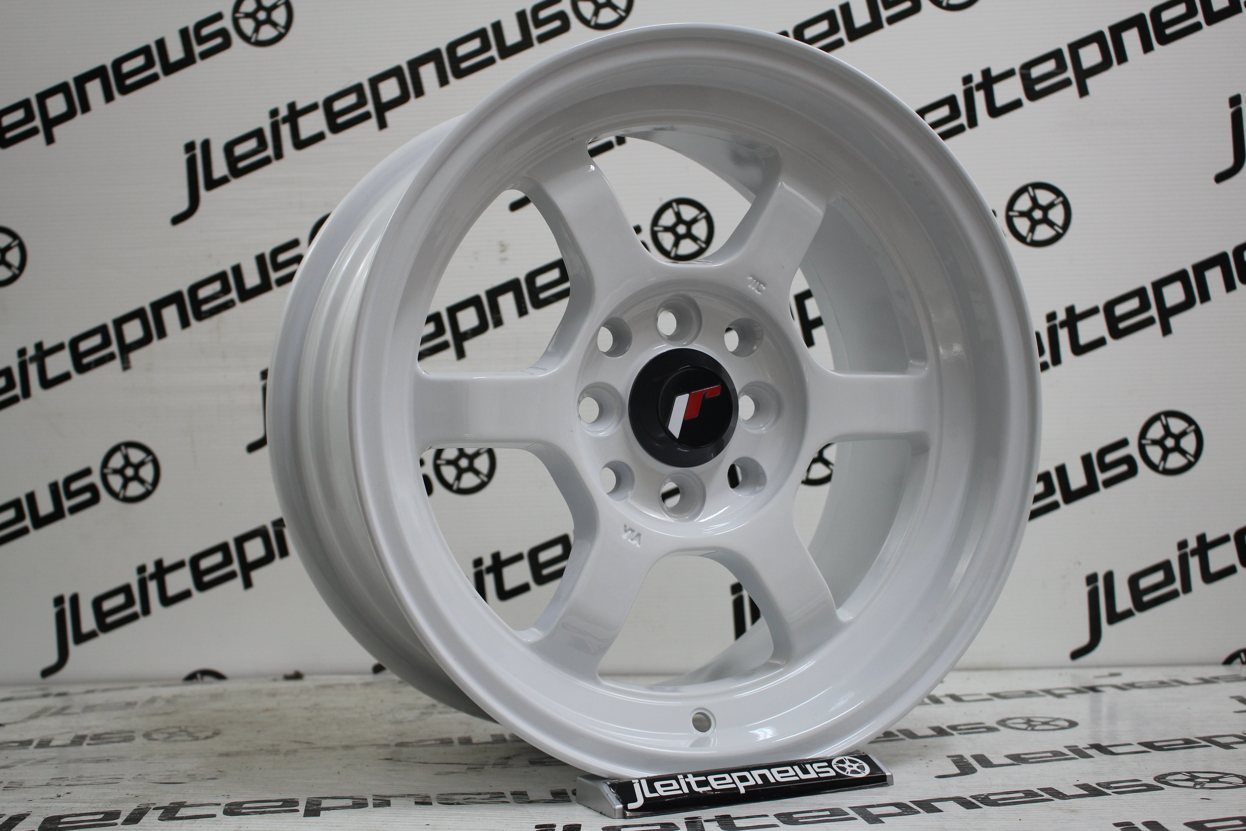 Jantes Novas Japan Racing JR12 15 4x100/114.3 7.5 ET26 - Fazemos Montagem/Envio