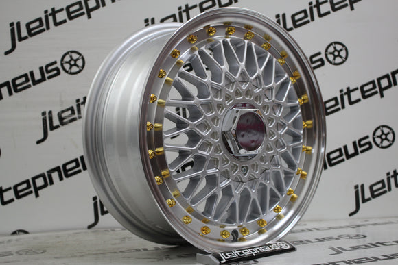 Jantes Novas Style BBS 14 4x100/114.3 5.5 ET30 - Fazemos Montagem/Envio