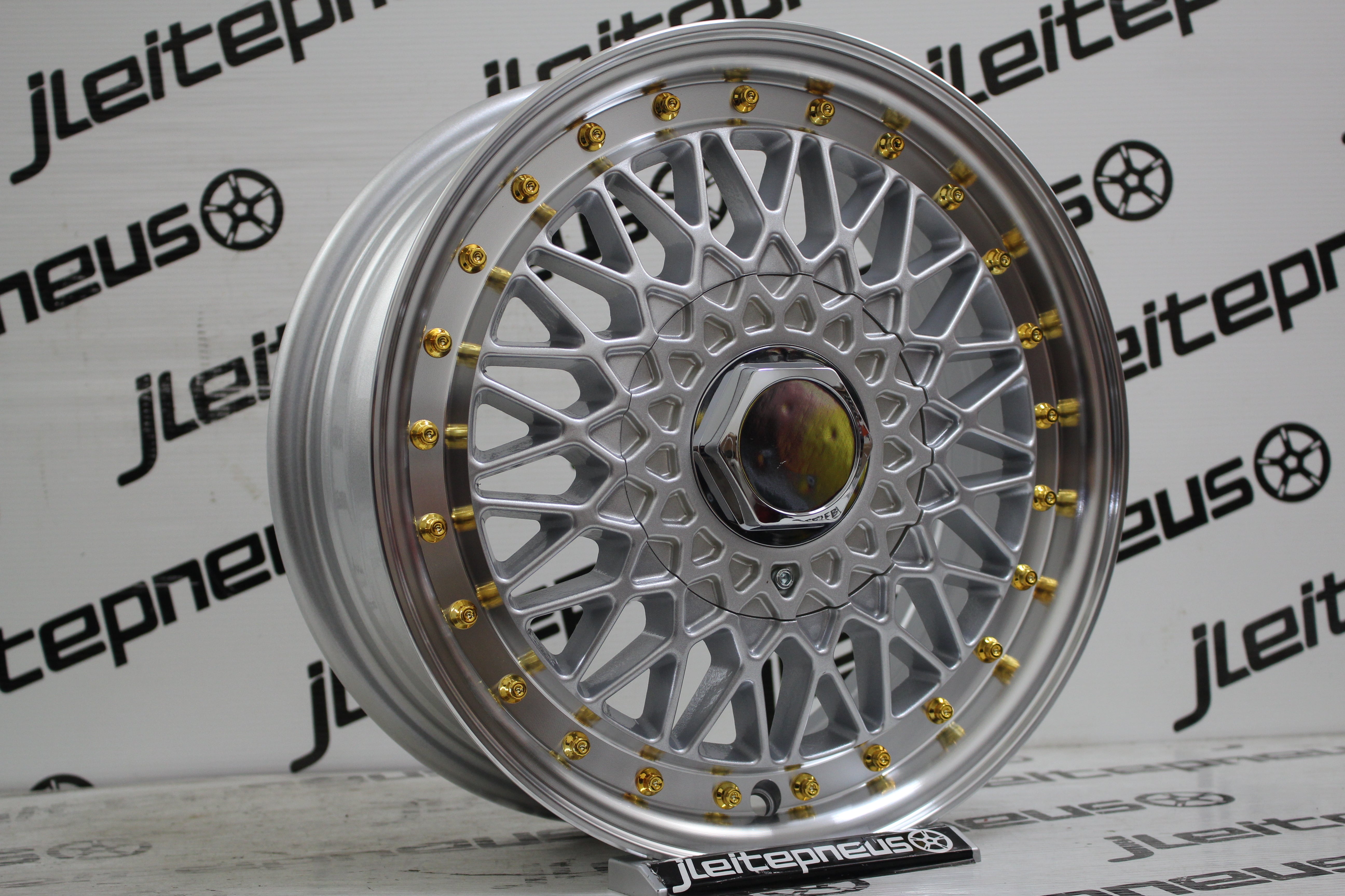 Jantes Novas Style BBS 14 4x100/114.3 5.5 ET30 - Fazemos Montagem/Envio