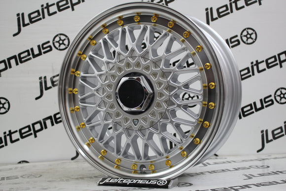 Jantes Novas Style BBS 14 4x100/114.3 5.5 ET30 - Fazemos Montagem/Envio
