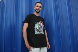 T-Shirt Preta J. Leite Pneus - A Rodar com Qualidade desde 2010 - G1 - 0
