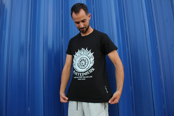 T-Shirt Preta J. Leite Pneus - A Rodar com Qualidade desde 2010 - G2 - 0