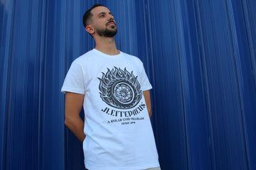 T-Shirt Branca J. Leite Pneus - A Rodar com Qualidade desde 2010 - G2 - 0