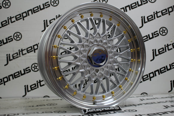 Jantes Novas Style BBS RS 15 4x100/108 6.5 ET23 - Fazemos Montagem/Envio