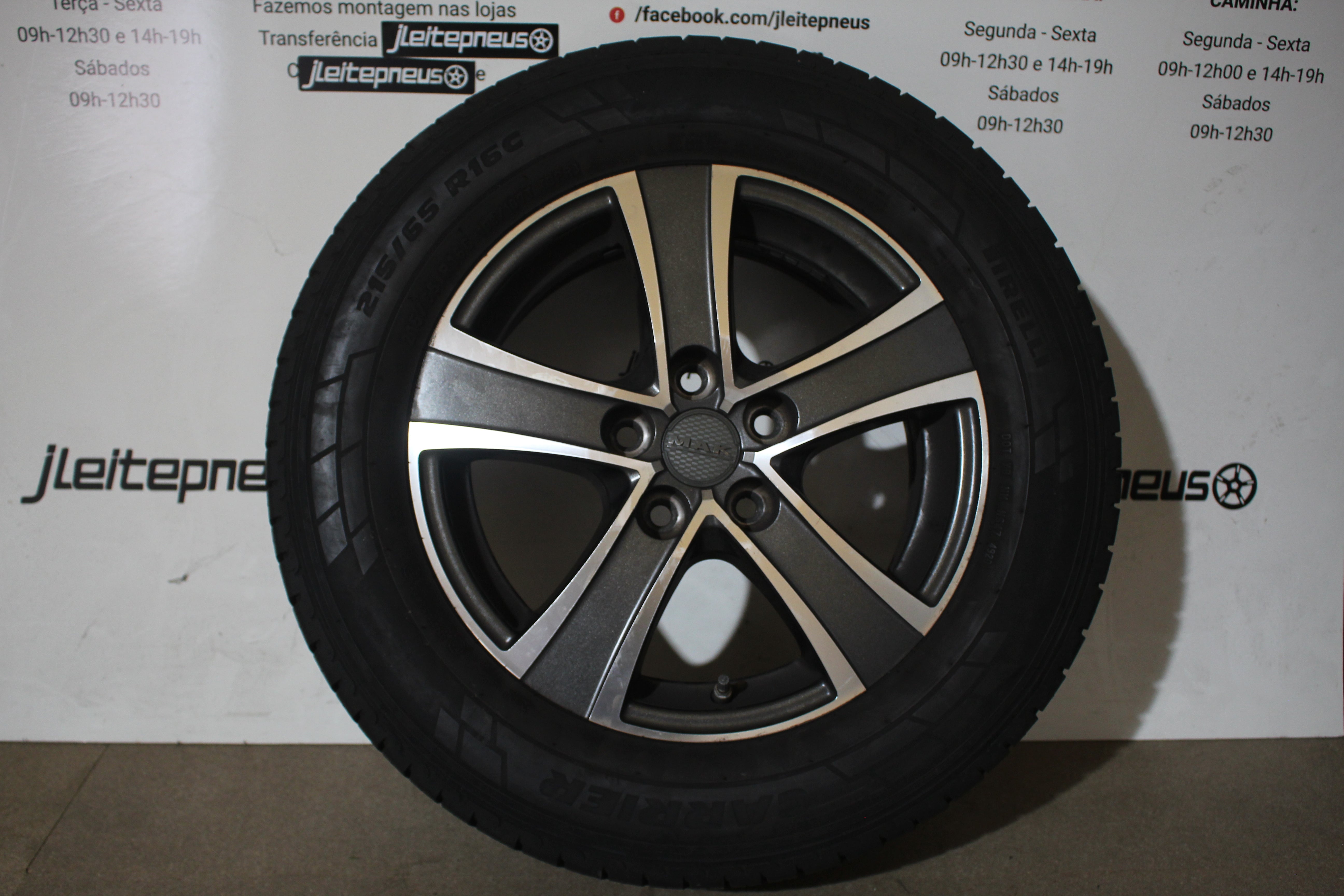 Jantes Originais MAK 16 5x114.3 6.5 ET40 + Pneus Pirelli 215/65/16c - Fazemos Montagem/Envio