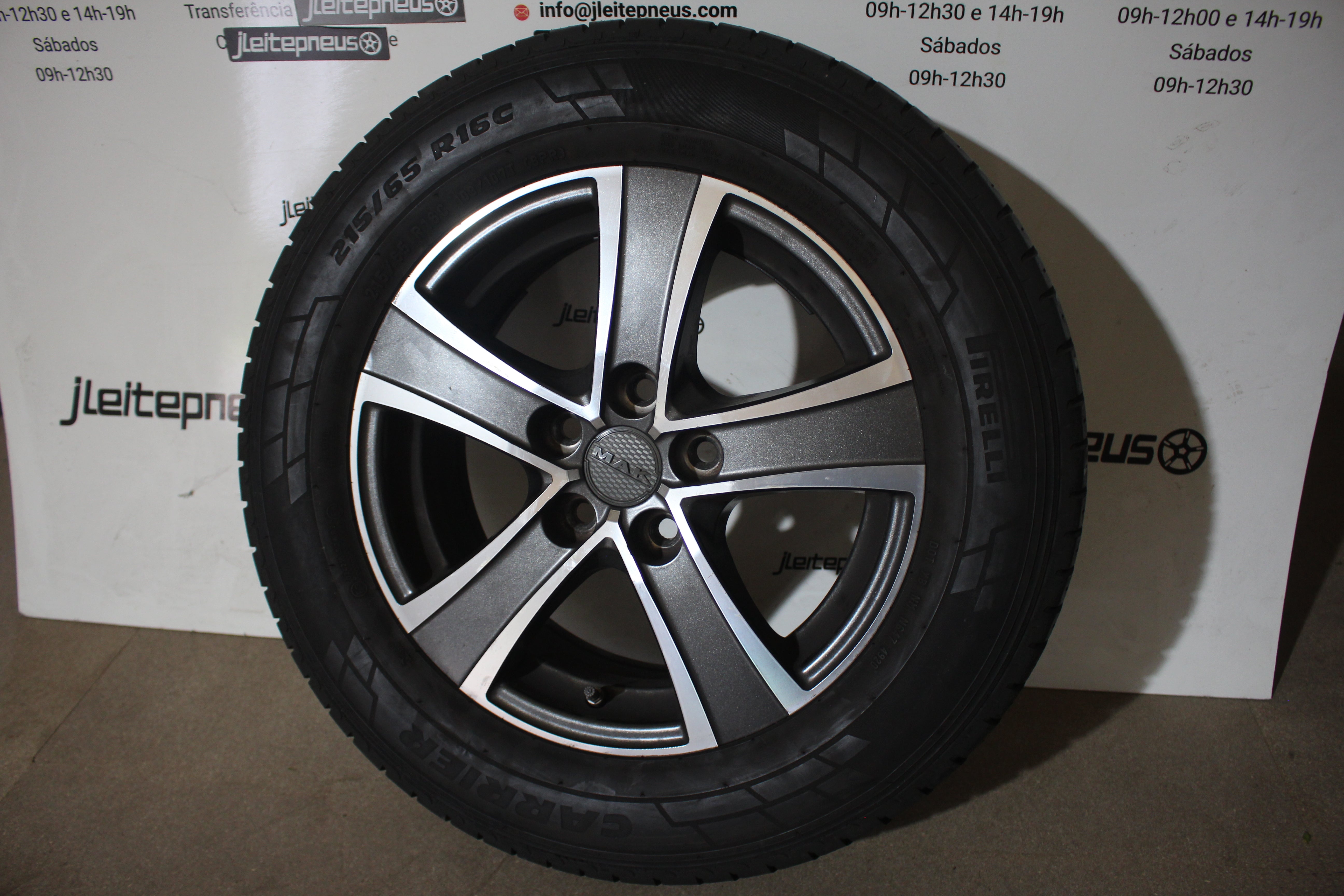 Jantes Originais MAK 16 5x114.3 6.5 ET40 + Pneus Pirelli 215/65/16c - Fazemos Montagem/Envio