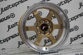 Jantes Novas Japan Racing JR12 15 4x100/114.3 7.5 ET26 - Fazemos Montagem/Envio - 0