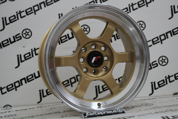 Jantes Novas Japan Racing JR12 15 4x100/114.3 7.5 ET26 - Fazemos Montagem/Envio