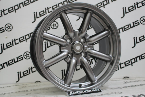 Jantes Novas Look Minilight 15 4x100 8 ET25 - Fazemos Montagem/Envio