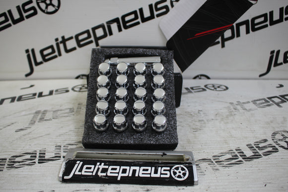 Kit Parafusos Japan Racing 12x1.50 - Chrome