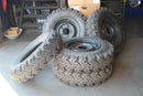 4 Jantes de Ferro Land Rover com 5 Pneus 7.50-16 - Fazemos Montagem/Envio-1