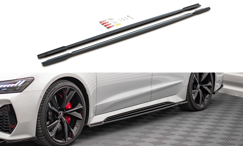 Side Skirts Diffusers V.1 Audi RS6 C8 / RS7 C8