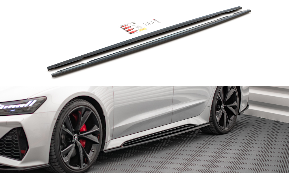 Side Skirts Diffusers V.2 Audi RS6 C8 / RS7 C8