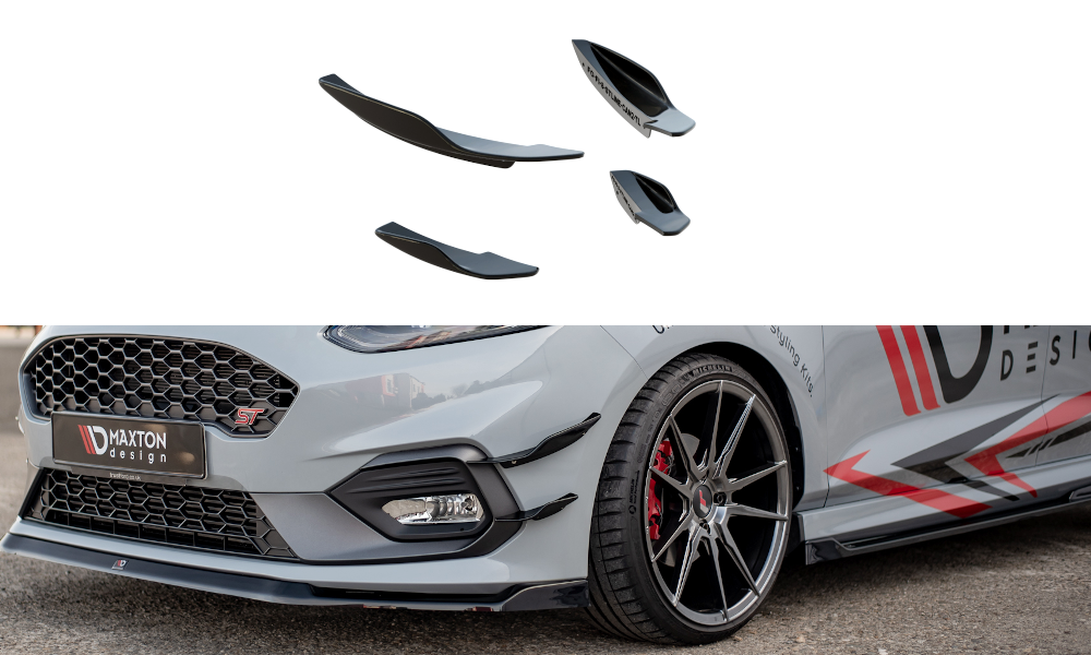 Front Bumper Wings (Canards) V.2 Ford Fiesta Mk8 ST / ST-Line 