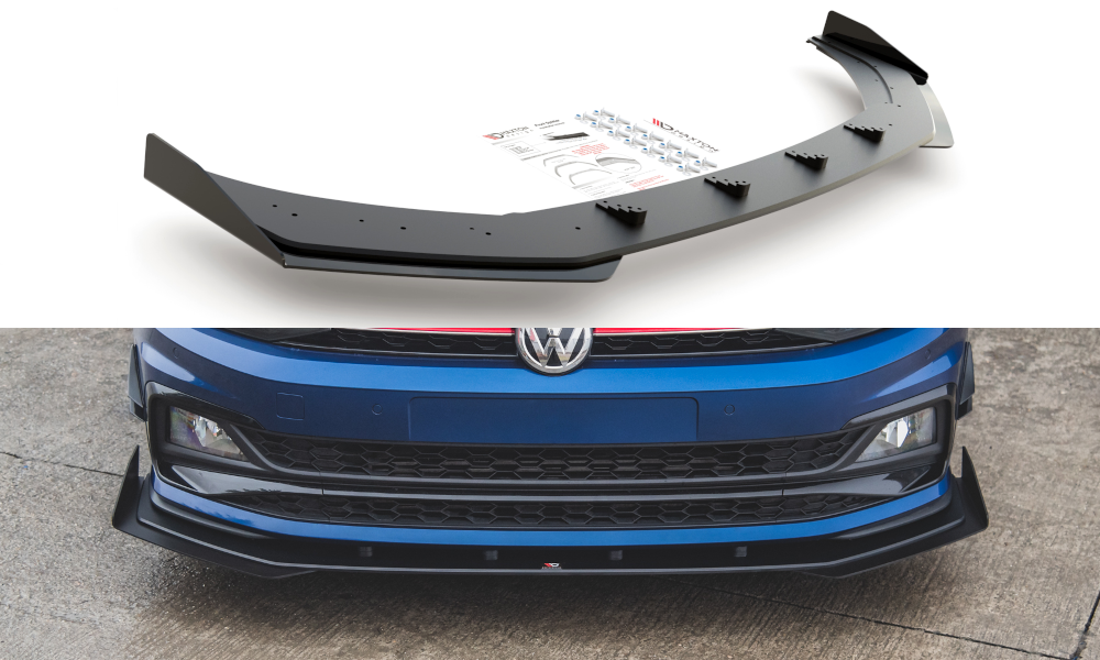 Racing Durability Front Splitter + Flaps Volkswagen Polo GTI Mk6