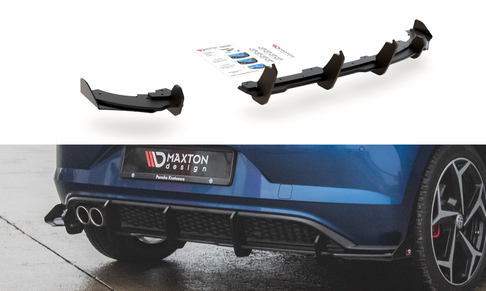 Racing Durability Rear Valance + Flaps Volkswagen Polo GTI Mk6