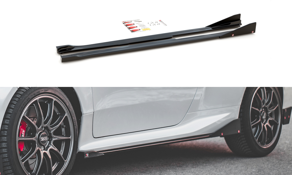 Side Skirts Diffusers V.2 + Flaps Toyota GR Yaris Mk4