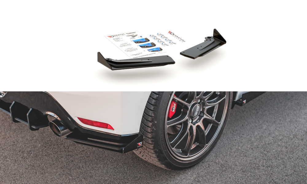 Racing Durability Rear Side Splitters + Flaps Toyota GR Yaris Mk4